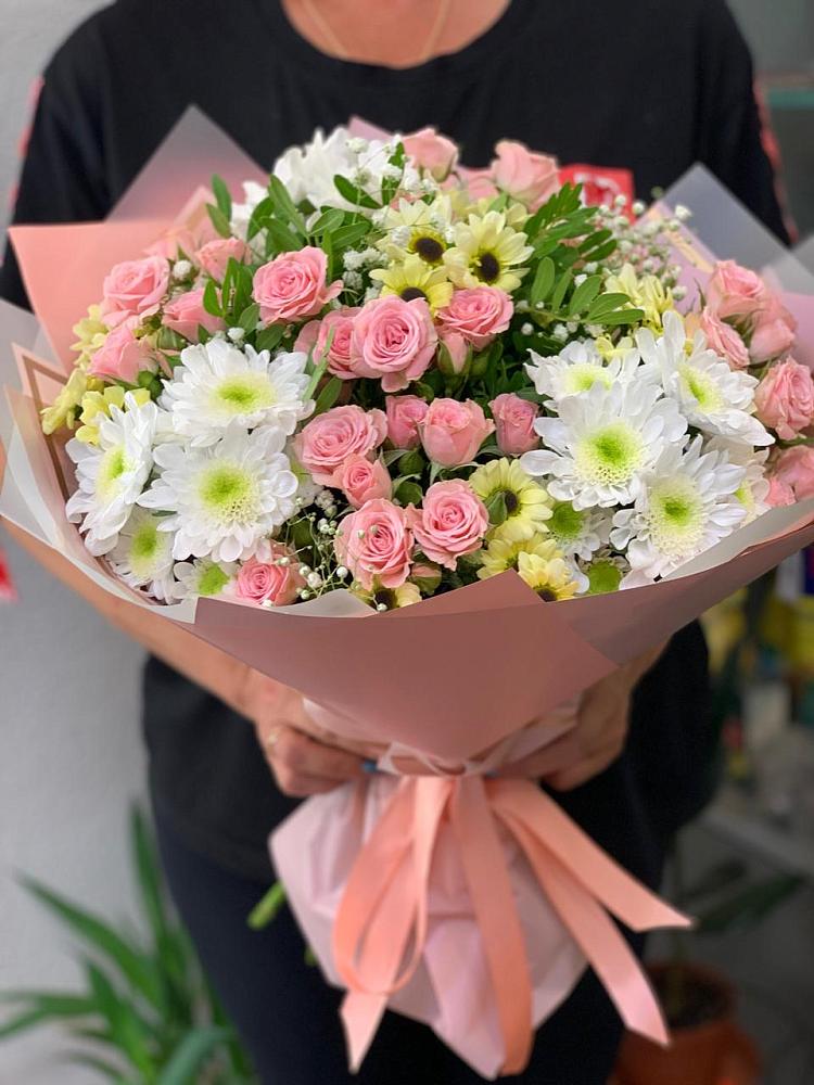 Букет цветов из: Розы и Хризантемы в Мышкине