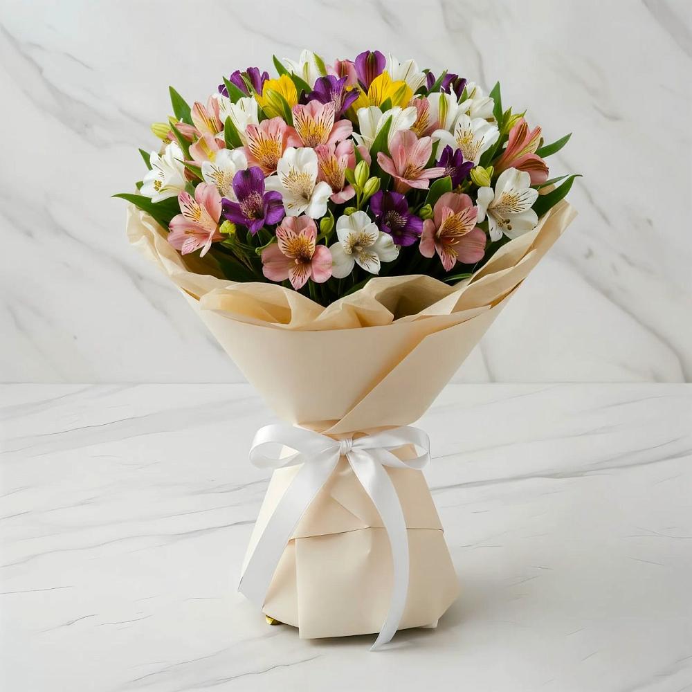Букет цветов из: Альстромерии в Мышкине