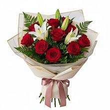 Букет цветов из:  Лилии и Розы #REPLACE_PRED# Мышкине
