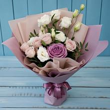 Букет цветов из:  Розы и Лизиантусы в Мышкине