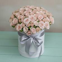 Цветочная композиция из Розы в шляпной коробке #REPLACE_PRED# Мышкине