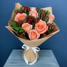 Букет цветов из:  Розы и Альстромерии в Мышкине