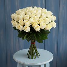 Букет 51 Белая роза Эдлесс Лав в Мышкине