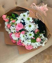 Букет цветов из:  Розы и Хризантемы в Мышкине