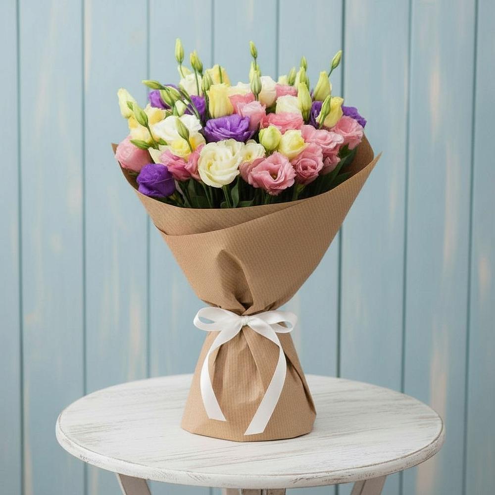 Букет цветов из: Лизиантусы в Мышкине