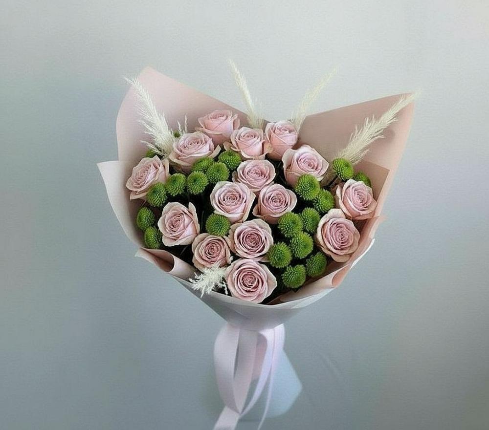Букет цветов из: Розы и Хризантемы в Мышкине