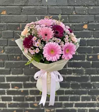 Букет цветов из:  Герберы и Хризантемы #REPLACE_PRED# Мышкине