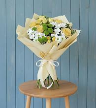 Букет цветов из:  Хризантемы и Розы в Мышкине