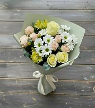 Букет цветов из:  Альстромерии, Розы и Хризантемы в Мышкине
