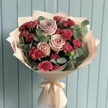 Букет цветов из:  Гвоздики и Розы в Мышкине