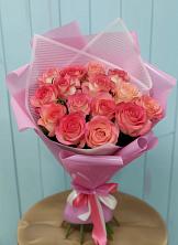 Букет 15 Розовых роз Равель в Мышкине