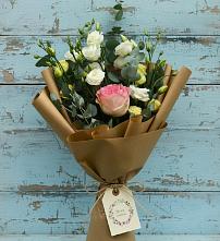 Букет цветов из:  Розы и Лизиантусы в Мышкине