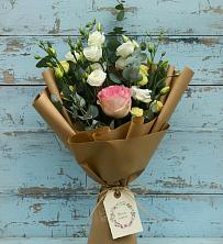 Букет цветов из:  Розы и Лизиантусы в Мышкине