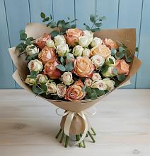 Букет цветов из:  Альстромерии и Розы #REPLACE_PRED# Мышкине