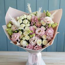 Букет цветов из:  Альстромерии и Розы в Мышкине