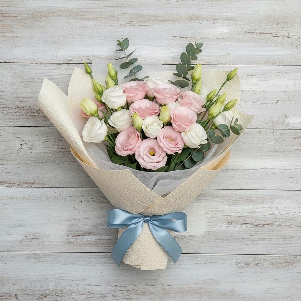 Букет цветов из: Лизиантусы в Мышкине